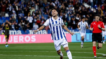 02/04/26 PARTIDO SEGUNDA DIVISOIN JORNADA 33
LEGANES - ZARAGOZA
PRIMER GOL OSCAR PLANO 1-0 ALEGRIA