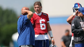 The New York Giants drafted Jaxson Dart out of Ole Miss with 25th pick in the 2025. He could be the QB of the future, but he’s got some growing to do.