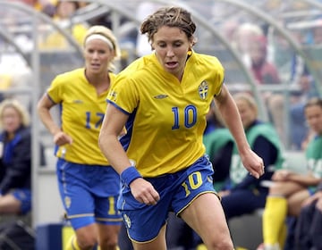 La ex futbolista sueca se retiró en 2009, y logró imponer la marca de 39 anotaciones en Champions.