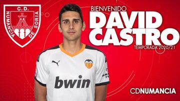 David Castro se incorpora a la disciplina del Numancia