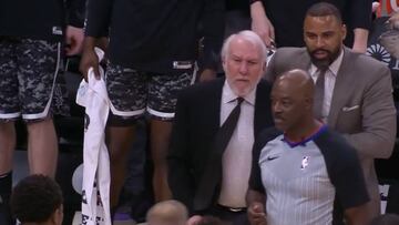 Ni Messina podía frenarle: Popovich, totalmente rojo a por los árbitros