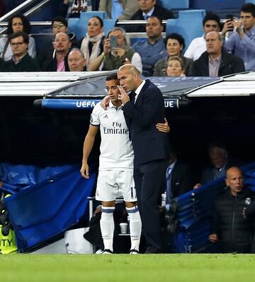 Lucas Vázquez y Zidane