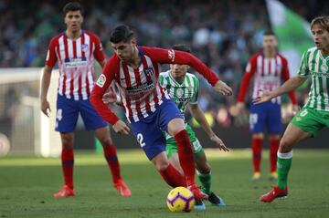 Morata en su debut con el Atlético.