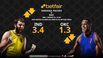 Indiana Pacers vs. Oklahoma City Thunder: horario, dónde ver, pronósticos y estadísticas