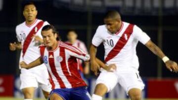 Valdez, con la selección de Paraguay.