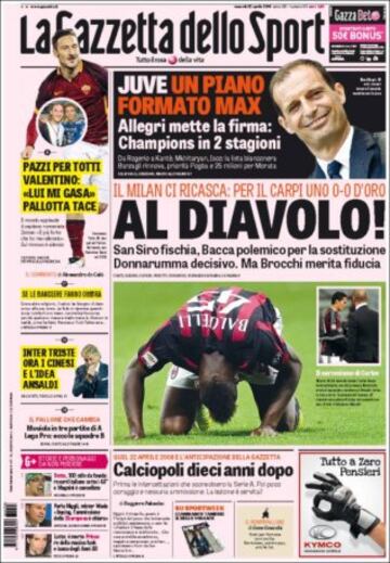 Portadas de la prensa mundial