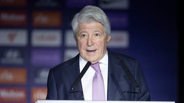 29/01/24 PRESENTACION ARTHUR VERMEEREN FICHAJE JUGADOR ATLETICO DE MADRID
ENRIQUE CEREZO PRESIDENTE