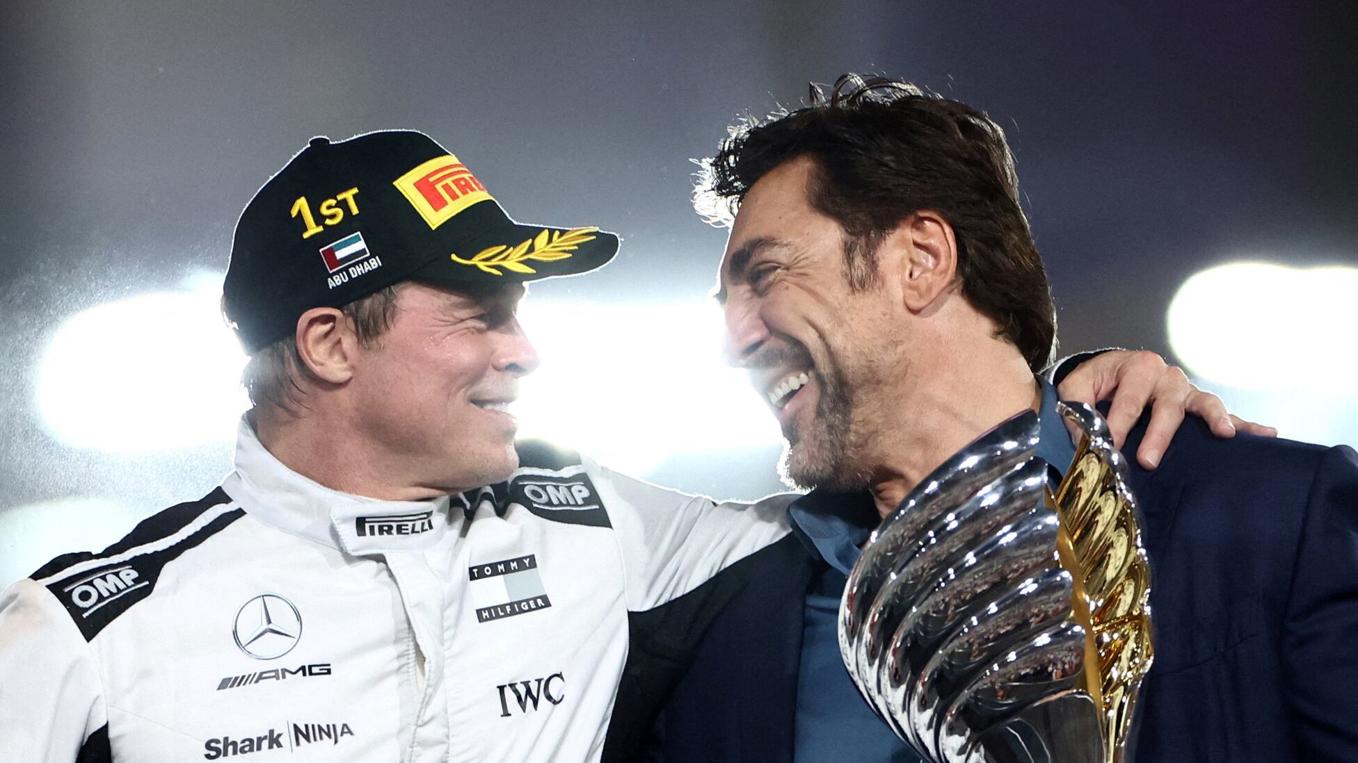 Así se grabó a Brad Pitt siendo el ganador del GP de Abu Dhabi - AS USA