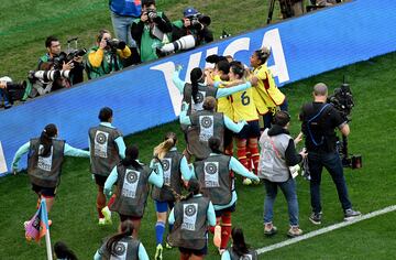 Mira las mejores imágenes del debut de la Selección Colombia en el Mundial Femenino de Australia y Nueva Zelanda ante Corea del Sur.