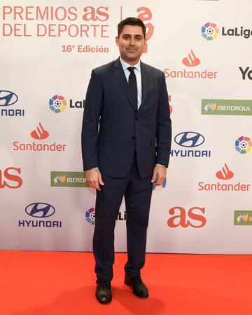 David Aganzo, Presidente de Asociación de Futbolistas Españoles en el Photocall de los Premios AS. 







