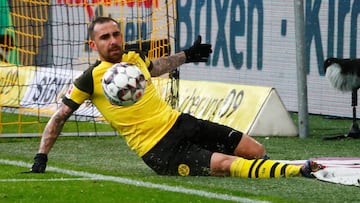 Alcácer, durante un partido de la Bundesliga.