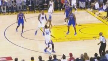 Curry: ¿triple a tablero y sobre la bocina? también, cómo no