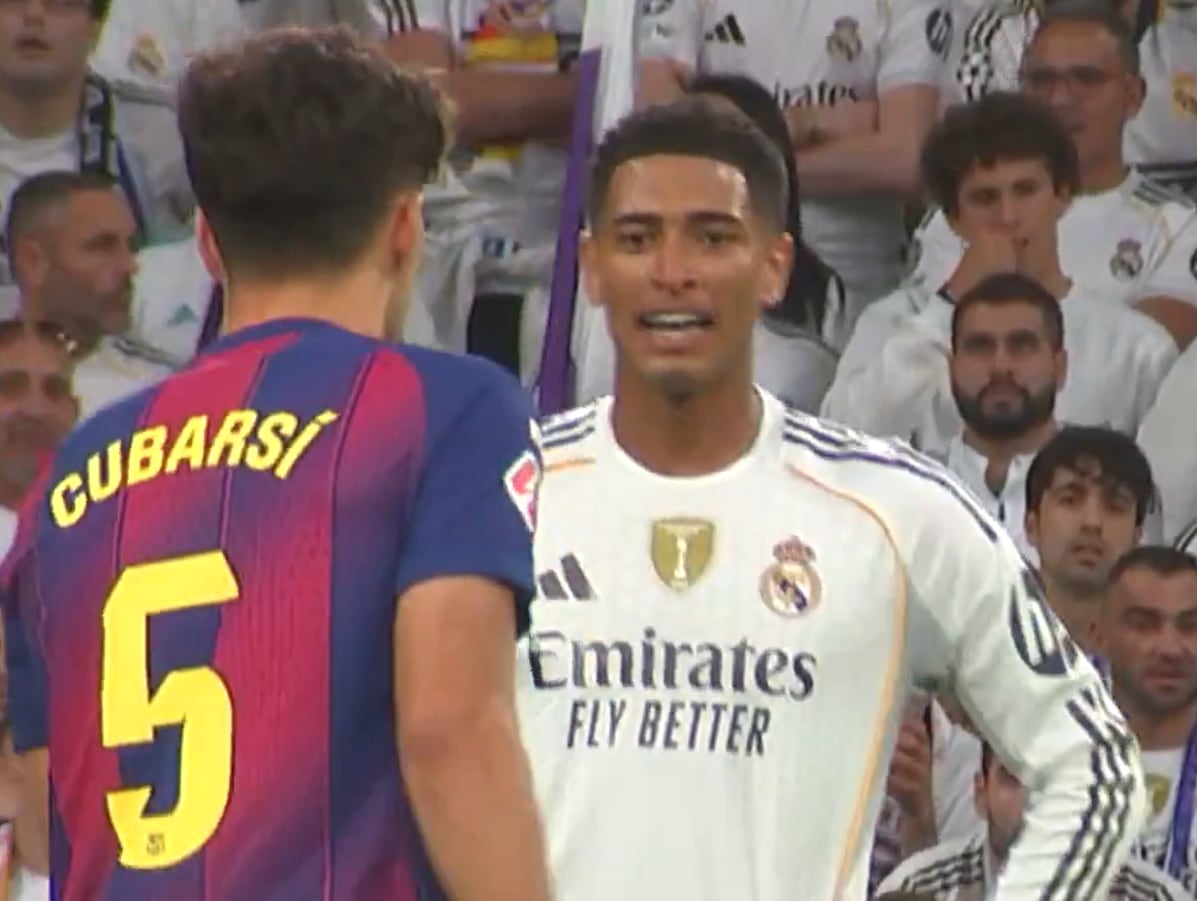 بيلينغهام يسخر من طلب بيدري بطرده خلال الكلاسيكو بإشارة إلى قضية نيغريرا