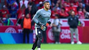 during the final second leg match between Tigres UANL and Toluca, as part of the Liga BBVA MX, Torneo Apertura 2025 at Nemesio Diez Stadium, on December 14, 2025 in Toluca, Estado de Mexico, Mexico.