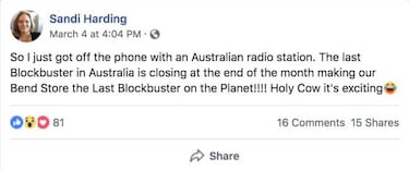 El único Blockbuster que queda en el mundo está en Bend