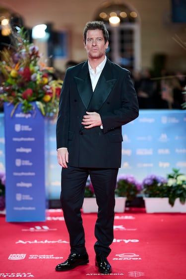   Manu Baqueiro durante el 2025 Málaga Film Festival. 