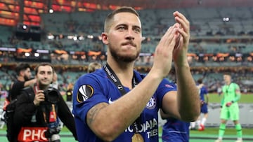 Hazard tras ganar al Arsenal la final de la Europa League.