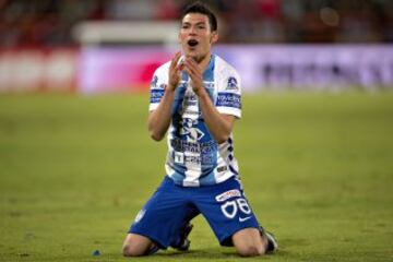 Hirving 'Chucky' Lozano. Para muchos el mejor futbolista mexicano que milita en la Liga MX, habilidoso y descarado con la pelota. Es pretendido por clubes europeos y según algunas versiones estaría fichando en el próximo verano por algún club de Espana o Inglaterra. 21 años.