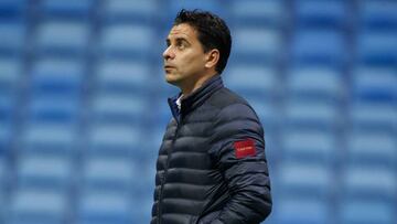 Míchel en la previa de un partido