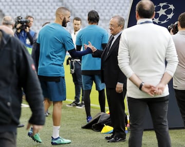 Los mimos del presidente a Benzema