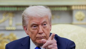 El presidente de los Estados Unidos, Donald Trump, pide condena de cárcel para el alcalde de Chicago y el gobernado de Illinois por no proteger a sus agentes del ICE.
REUTERS/Evelyn Hockstein