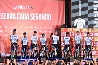 Presentación del conjunto Bahrain Victorious Hotels.