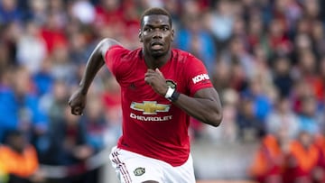 OSLO, NORWAY - JULY 30: Paul Pogba of Manchester United during the Pre-Season Friendly match between Kristiansund BK and Manchester United at Ullevaal Stadion on July 30, 2019 in Oslo, Norway. (Photo by David Lidstrom/Getty Images)