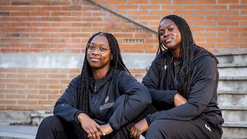 Lundie y Lysa Tchaptchet, con la selección espalñola.