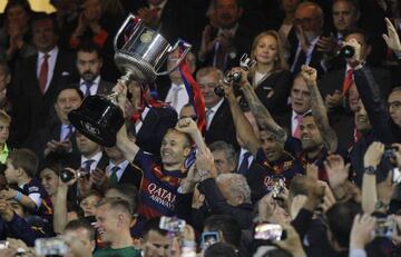 Barça have won the Spanish league and cup in both of the last two seasons.
