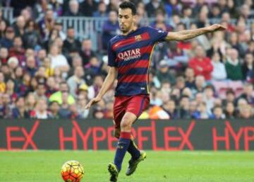 Sergio Busquets, volante central de Barcelona y el mejor en su posición en el mundo, está valorizado en 50 millones de euros.