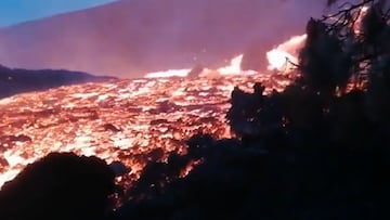 La impresionante velocidad con la que baja el río de lava