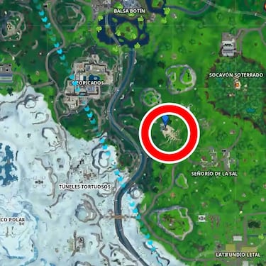Desafío de Fortnite: ¿dónde está el esqueleto de monstruo?