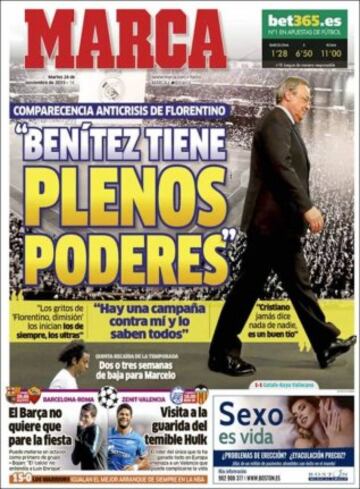 Portadas de la prensa mundial