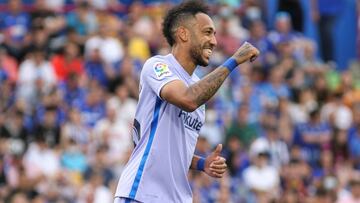 Pierre-Emerick Aubameyang, en el partido ante el Getafe.