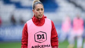 Lola Gallardo en su primer partido.