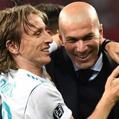 Zidane despide a Lucas y Modric