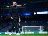 Claudio Giráldez en el Bernabéu