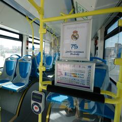 25 autobuses de la EMT lucirán carteles históricos del Santiago Bernabéu