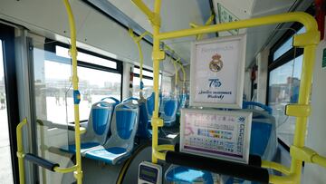 25 autobuses de la EMT lucirán carteles históricos del Santiago Bernabéu