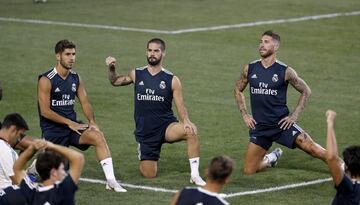 El Madrid entrena en el Red Bull Arena de Nueva Jersey