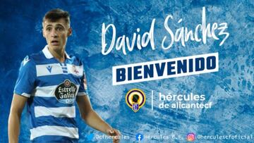 David Sánchez cambia el Deportivo por el Hércules
