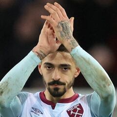 Lanzini, en buen estado tras un accidente de coche