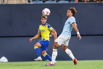 José Antonio de la Rosa frente a la Lazio en el Trofeo Carranza.