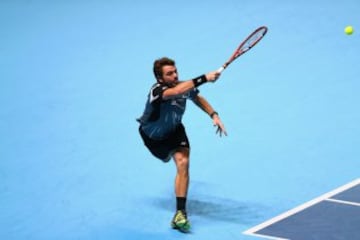 Stanislas Wawrinka venció a Marin Cilic en parciales de 6-3, 4-6, 6-3. El encuentro cerró el Grupo A del Masters de Londres. 