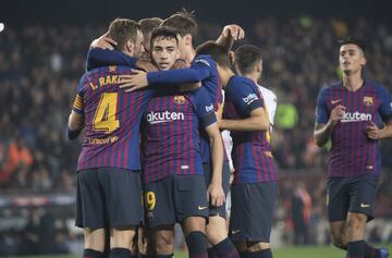 1-0. Munir celebró el primer gol.