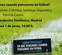 Simon Critchley y Santi Segurola hablan de fútbol y As es su juez