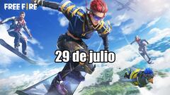 Códigos Free Fire de hoy 29 de julio de 2021; todas las recompensas gratis