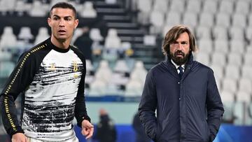 Andrea Pirlo y Cristiano Ronaldo.