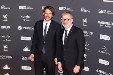 Ernest Urtasun, Ministro de Cultura; Jaiume Collboni, alcalde de Barcelona.