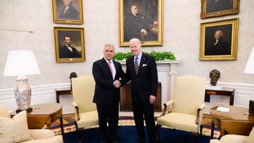 Joe Biden recibe a Iván Duque en la Casa Blanca